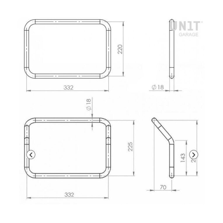 Soporte de equipaje Unit Garage Atlas supports for HD Pan america
