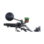 Daytona Generic mirror D-Mirror-3 Round Rod Alu Bk