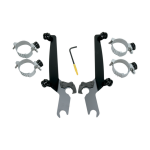 Parabrisa Memphis Shades Mnt Kit Tl S/S Hd Blk