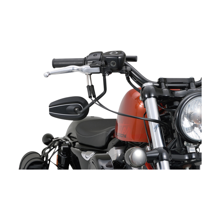 Espejo genérico Daytona D-Mirror-6 Rod Left Alu Bk