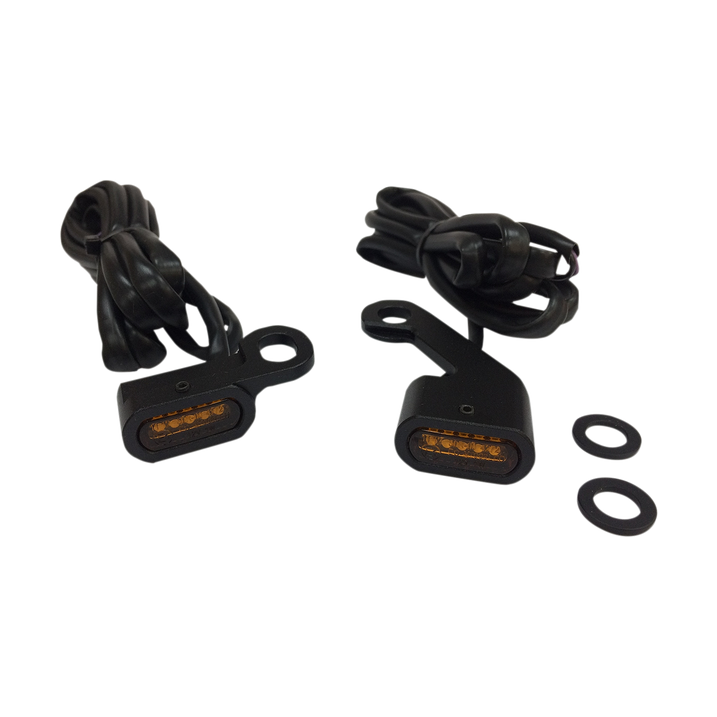 Intermitente Drag Specialties Lights Trnsig Blk Ambr Flt