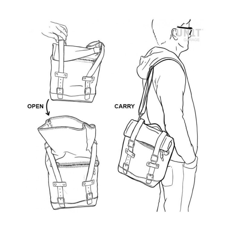 Alforja Unit Garage Duffel Side Bag 10L - 14L + Frame Bmw Nine T series