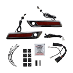 Luz de freno Custom Dynamics Light Sbag Hnge Red/Chr