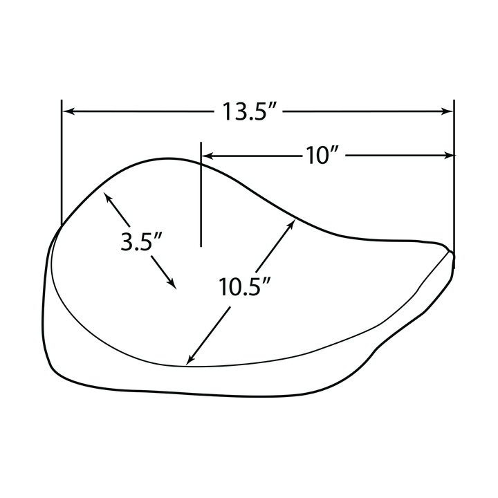 Drag Specialties Individual seat Seat Solo Bobr Smth Vnyl