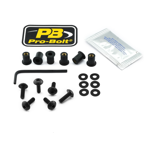 Soporte de cúpula Pro Bolt Scr Kit Screen 6 Blk