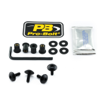 Suporte de carenagem dianteira Pro Bolt Scr Kit Screen 4 Xl Blk