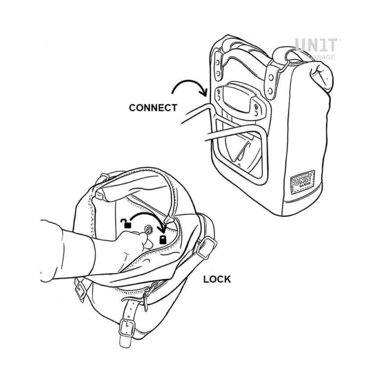 Alforja Unit Garage Duffel Side Bag 10L - 14L + Frame Bmw Nine T series