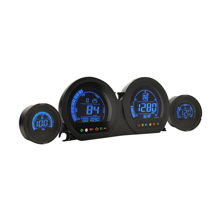 Cuentakilómetros Koso North America Gauge Set Hd-6 Gauges Bk