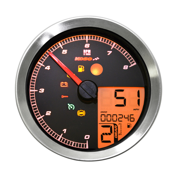 Cuentakilómetros Koso North America Tach Multi Metr Hd-04 Bk
