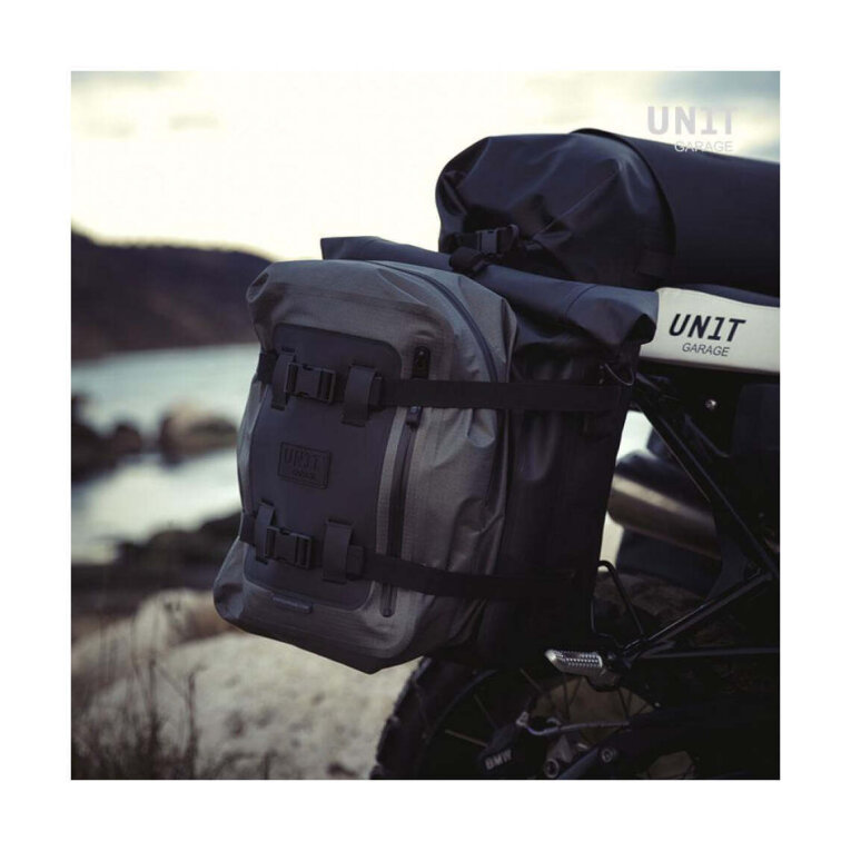 Alforja Unit Garage Side Bag Khali TPU + Support Triumph Bonneville T100 (2017 UP TO NOW)