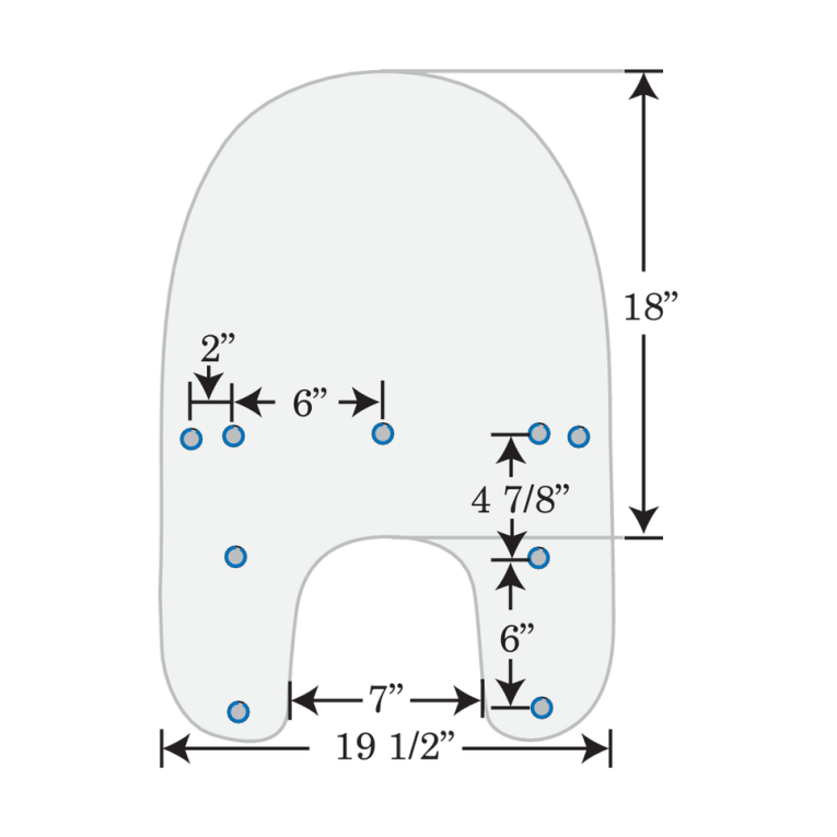 Parabrisa Memphis Shades 19"Rep.Shld Fx/R/D/L Clr