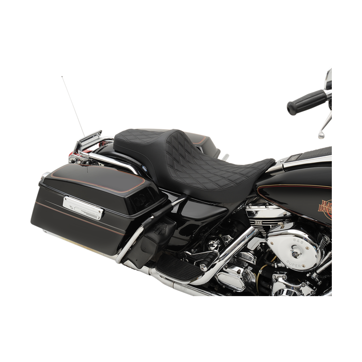 Drag Specialties Two-up seat Seat Prediii Ddia Blk Thr