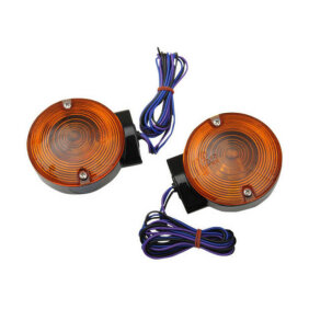 Intermitente Drag Specialties Lights T/S Blk Frt Flt