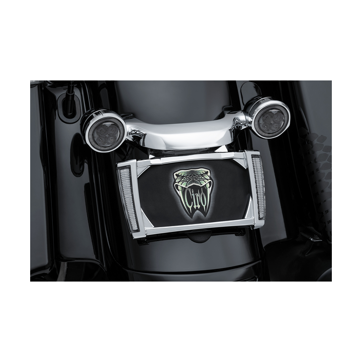 Portatarga Ciro Frame Lp W/Leds Chr/Smk