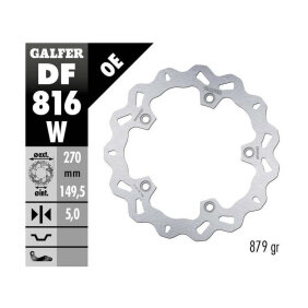 Disco de freno Galfer Wave DF816W Fijo Delantero o Trasero OE