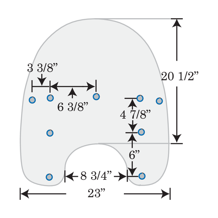 Memphis Shades Windshield 21"Rep.Shld Hrtg/Ftby Clr