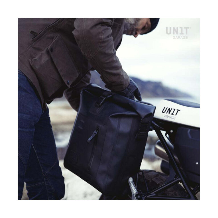 Alforja Unit Garage Side Bag Khali TPU + Support Triumph Bonneville T100 (2017 UP TO NOW)