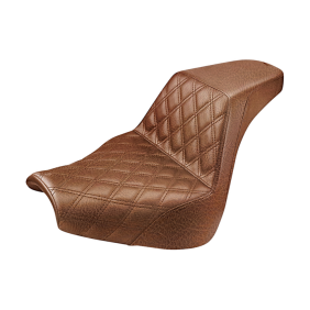 Asiento biplaza Saddlemen Seat Step Up Drvr Ls Brwn