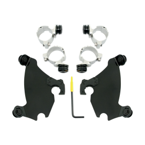 Parabrisa Memphis Shades Mnt Kit Gau Xl C Blk