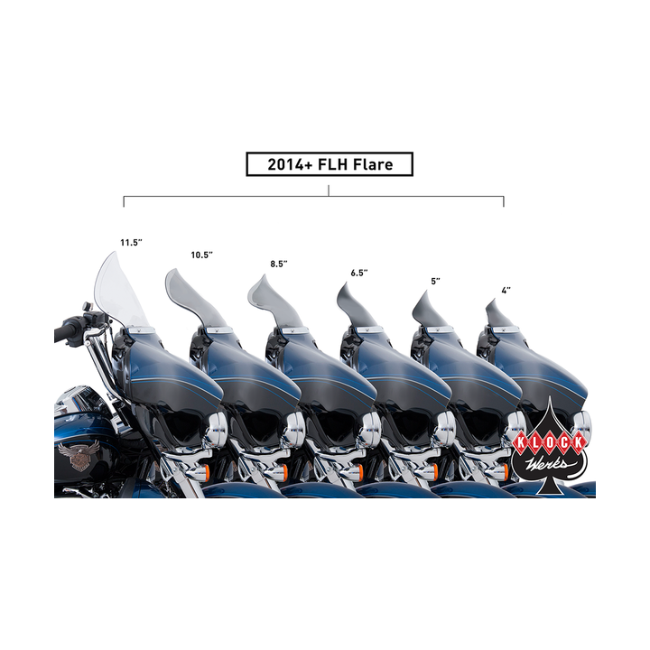 Parabrisa Klock Werks Flare W/S 14-19Flht 8.5T