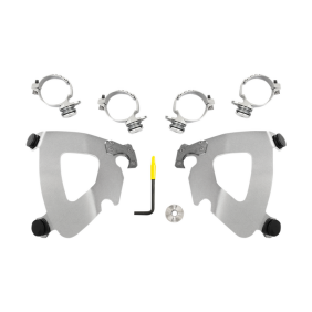 Memphis Shades Windshield Mnt Kit Gau 14-17Fxdl Pol