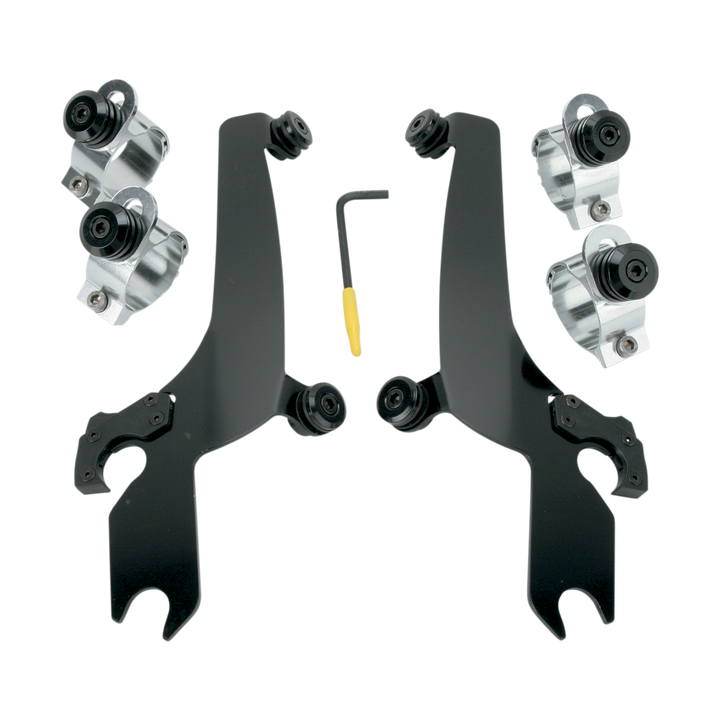 Parabrisa Memphis Shades Mnt Kit Tl S/S Hd Wid Blk