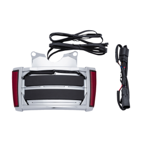 Portamatrícula Ciro Frame Lp W/Leds Chr/Red