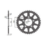 Pinhão Sunstar Sprockets Rear Sprocket 525 43T Erg