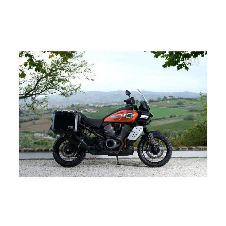 Maleta rígida Unit Garage 2 Aluminum Atlas Suitcases 40L&34L + HD Pan America Supports