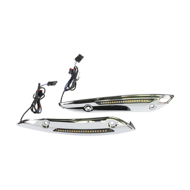 Custom Dynamics Blinker Trim W-Shld Fltr Chr