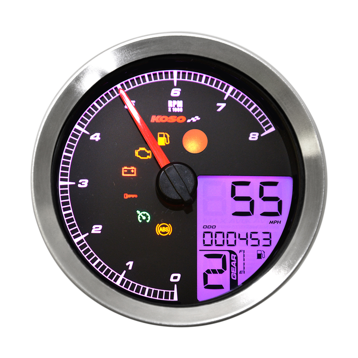 Cuentakilómetros Koso North America Tach Multi Metr Hd-04 Sil