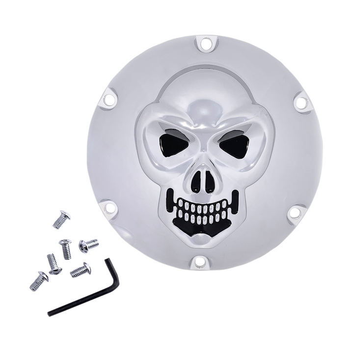 Drag Specialties Side cover Cvr Drby Skl Chr 04-22Xl