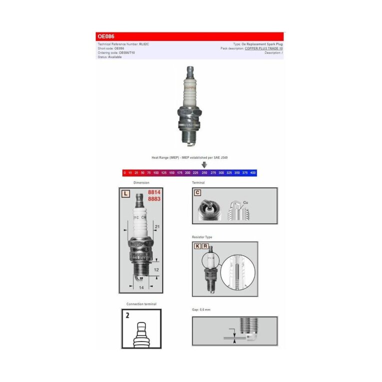 Bujía Champion Champion S-Plug Rl82C
