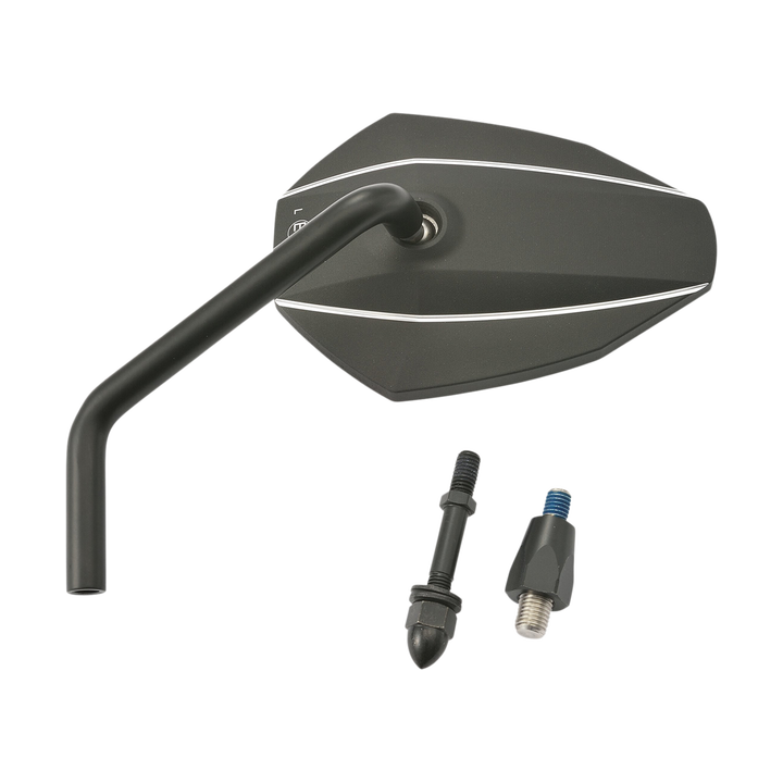 Espejo genérico Daytona D-Mirror-7 Rod Left Alu Bk