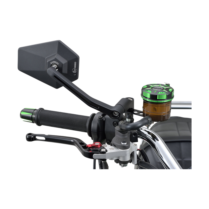 Daytona Generischer Spiegel D-Mirror-4 Hexagon Rod Alu Bk