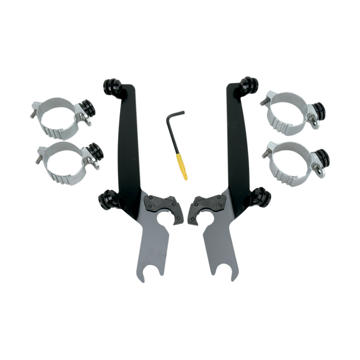 Parabrisa Memphis Shades Mnt Kit Tl S/S Hd Blk