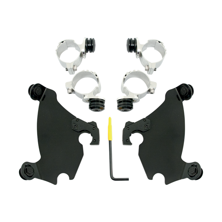 Parabrisa Memphis Shades Mnt Kit Gau Xl C Blk