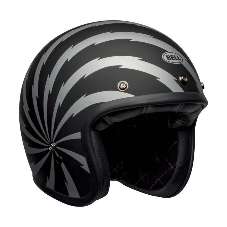 Casque jet Bell CUSTOM 500 DLX SE VERTIGO Negro Mate/Plata