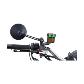 Espejo genérico Daytona D-Mirror-3 Round Rod Alu Bk