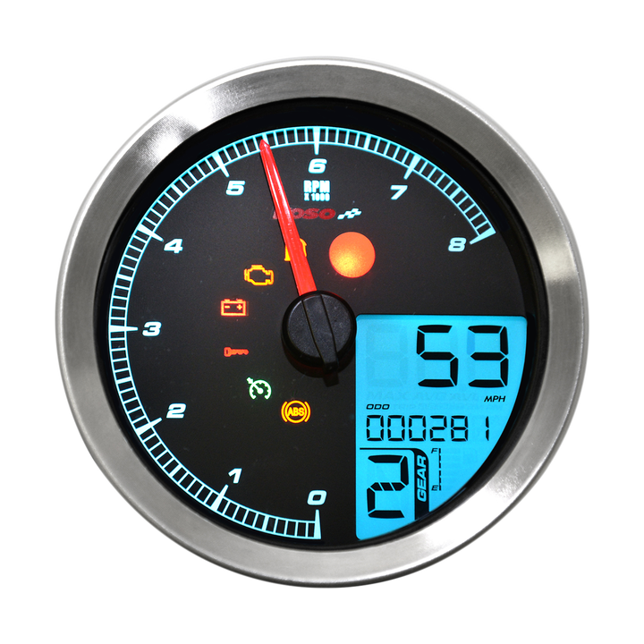 Cuentakilómetros Koso North America Tach Multi Metr Hd-04 Sil