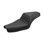 Assento de dois lugares Saddlemen Seat Step Up Ls Xl Black