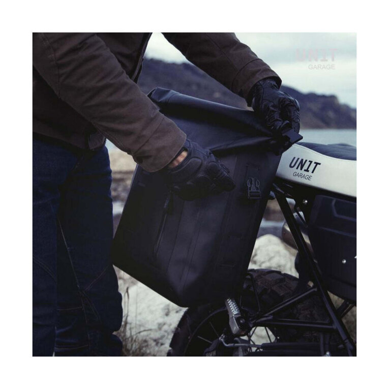 Alforja Unit Garage Side Bag Khali TPU + Support Triumph Bonneville T100 (2017 UP TO NOW)