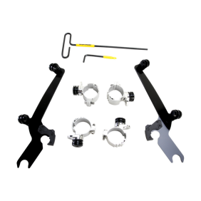 Memphis Shades Windshield Mnt Kit Ss Xl883L Blk