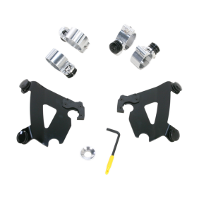 Memphis Shades Windshield Mnt Kit Cafe 86-17 Xl Blk