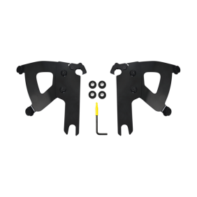 Memphis Shades Windshield Mnt Kit Rd Warr Flhr Blk