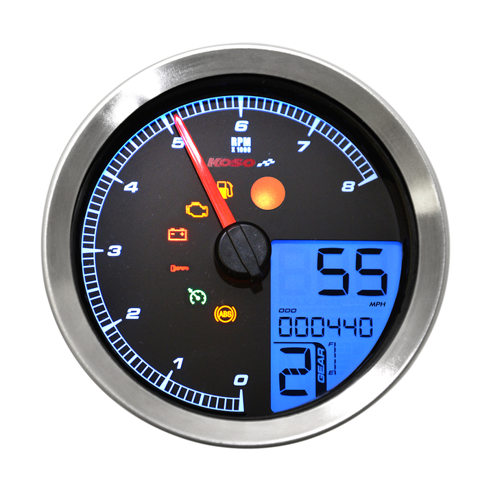 Cuentakilómetros Koso North America Tach Multi Metr Hd-04 Sil