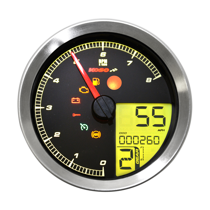 Cuentakilómetros Koso North America Tach Multi Metr Hd-04 Sil