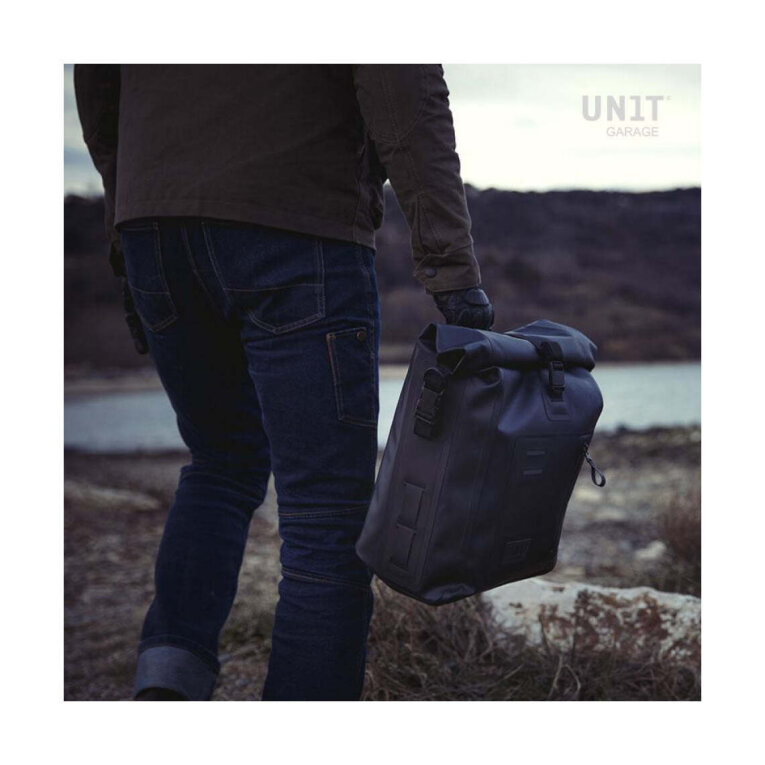 Alforja Unit Garage Side Bag Khali TPU + Support Triumph Bonneville T100 (2017 UP TO NOW)