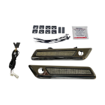 Luz de freno Custom Dynamics Light Sbag Hnge Smk/Chr