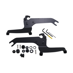 Memphis Shades Windshield Mnt Kit S/S Flsl Blk